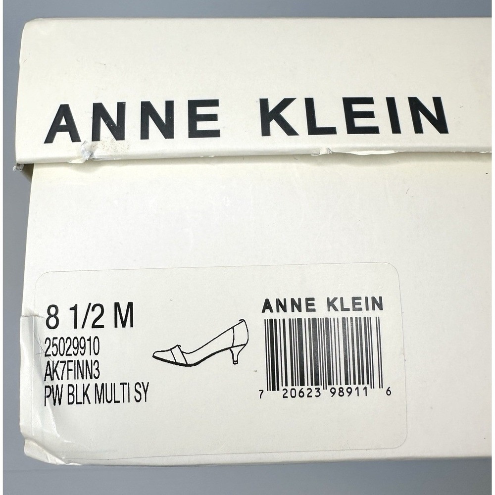 Anne Klein iflex Women's Pumps Size 8.5 M Pewter Black Multi Snakeskin Print NEW - Picture 9 of 9